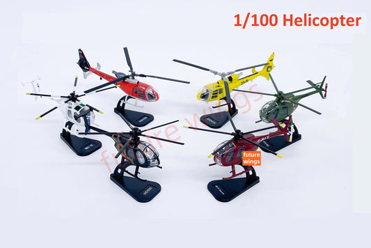1:100 Scale Helicopter Model With Stand
