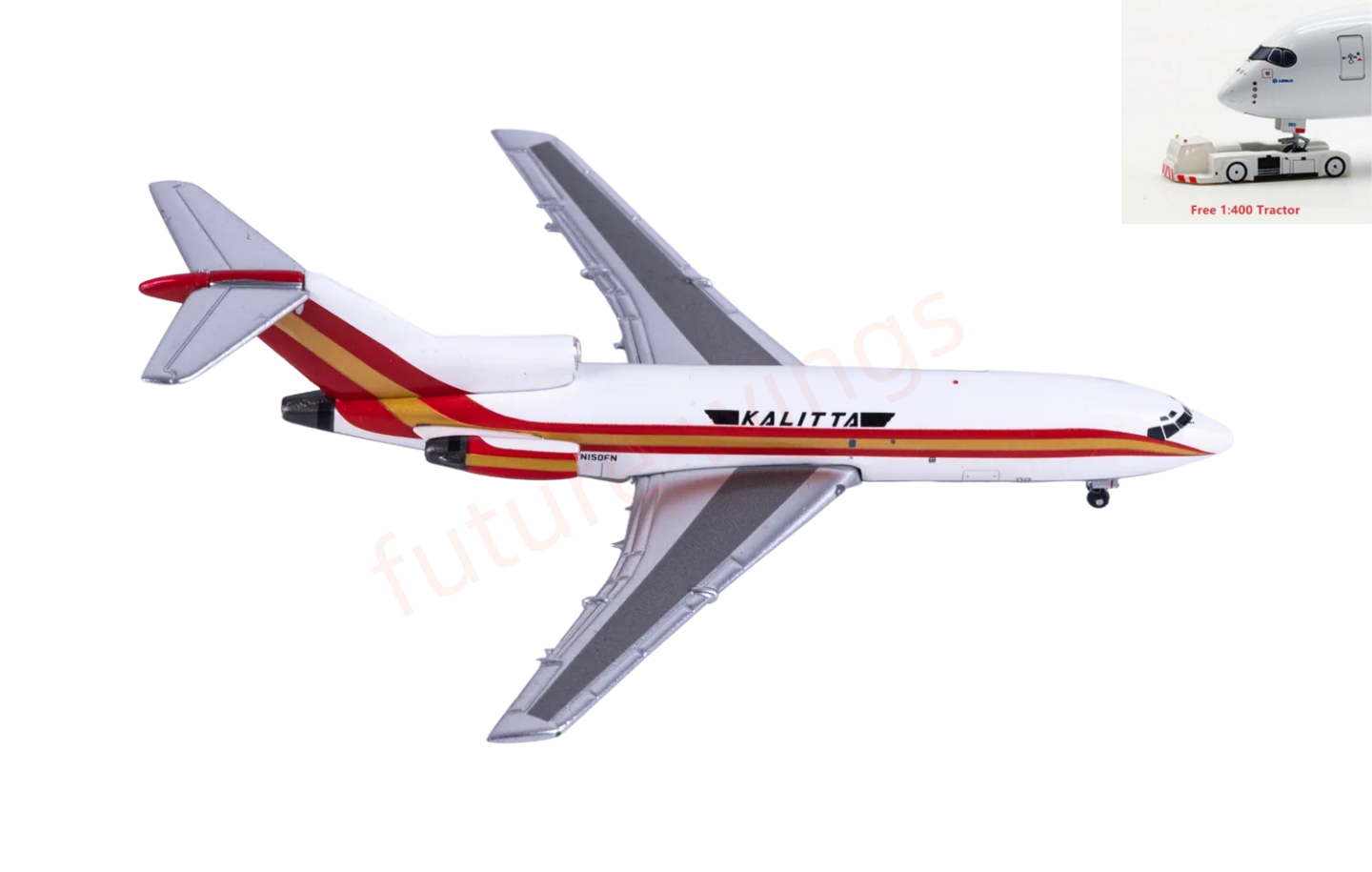 1:400 AeroClassics AC411475 Flying Tigers B727-100 N150FN Aircraft Model+Free Tractor