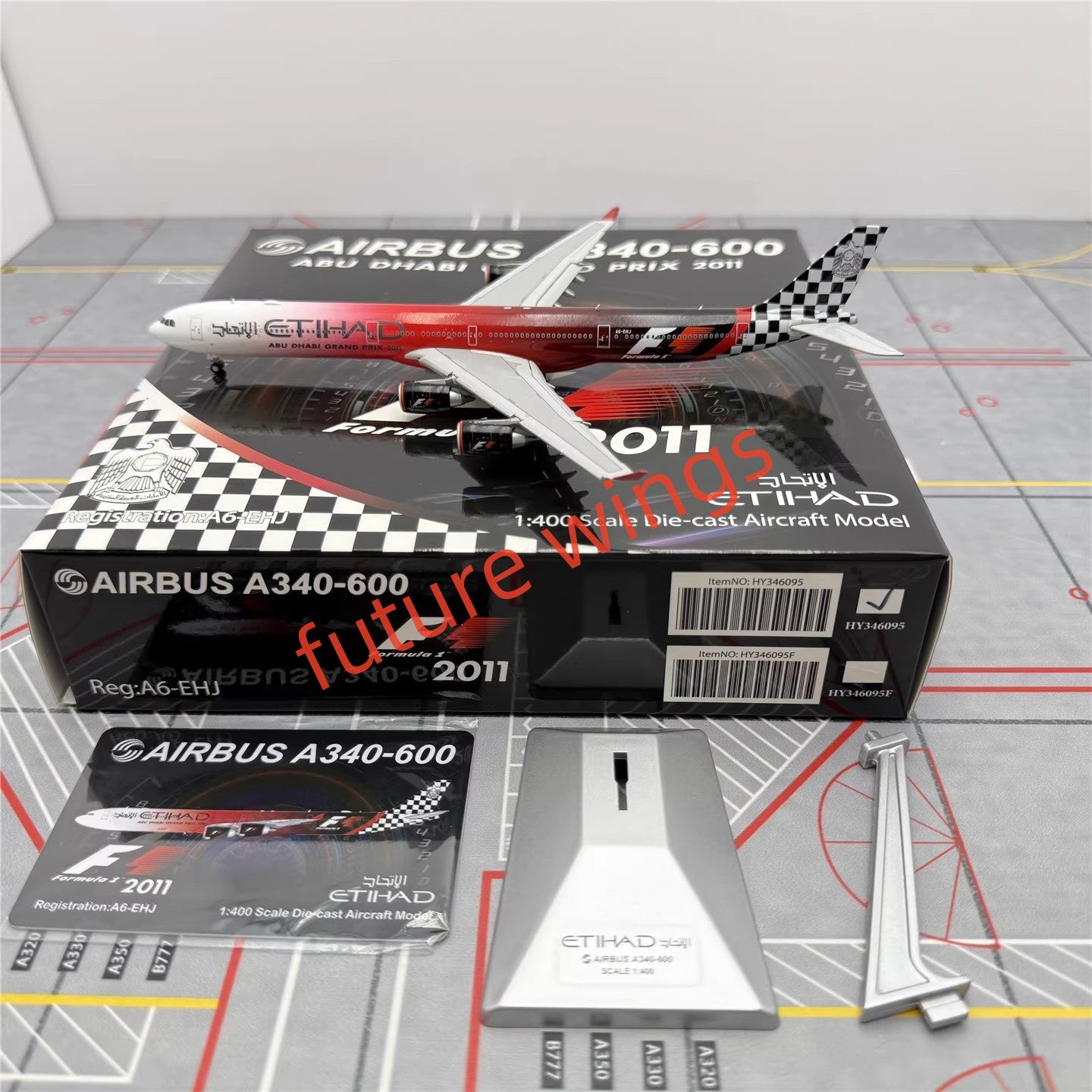 ❶　1/400　エティハド航空　AIRBUS A340-600 A6-EHJ JC Wings Etihad Airways Airbus A340-600 