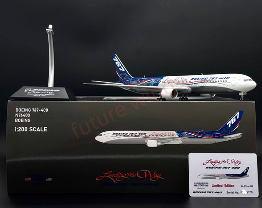 1:200 KJ Models(JC Wings)  Boeing House Color B767-400 N76400 Diecast Aircraft Model