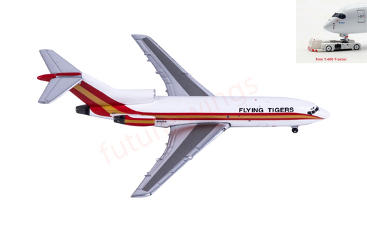 1:400 AeroClassics AC411476 Flying Tigers B727-100 N152FN Aircraft Model+Free Tractor