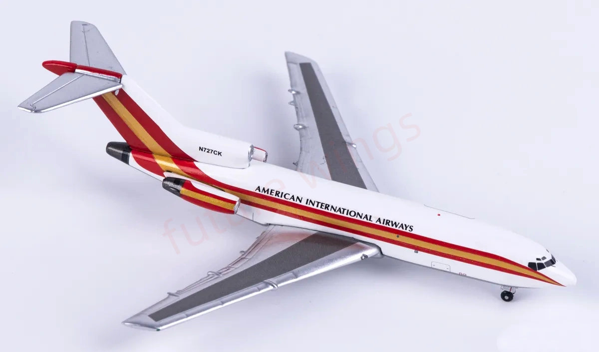 1:400 AeroClassics AC411474 Flying Tigers B727-100 N727CK Aircraft Model+Free Tractor