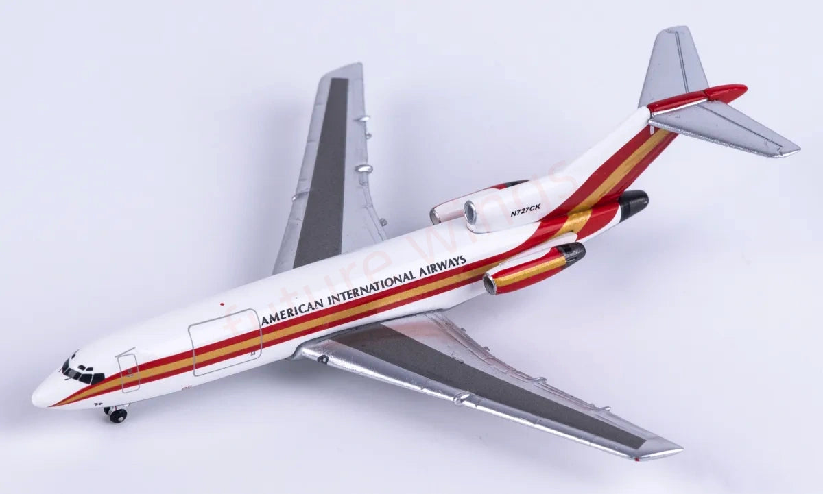 1:400 AeroClassics AC411474 Flying Tigers B727-100 N727CK Aircraft Model+Free Tractor