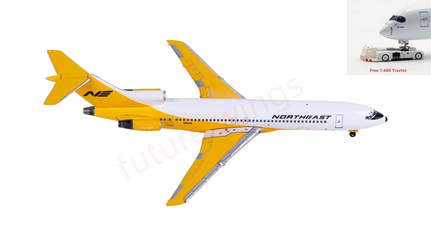 1:400 AeroClassics AC411550 Northeast Airlines B727-200 N1648 Aircraft Model+Free Tractor