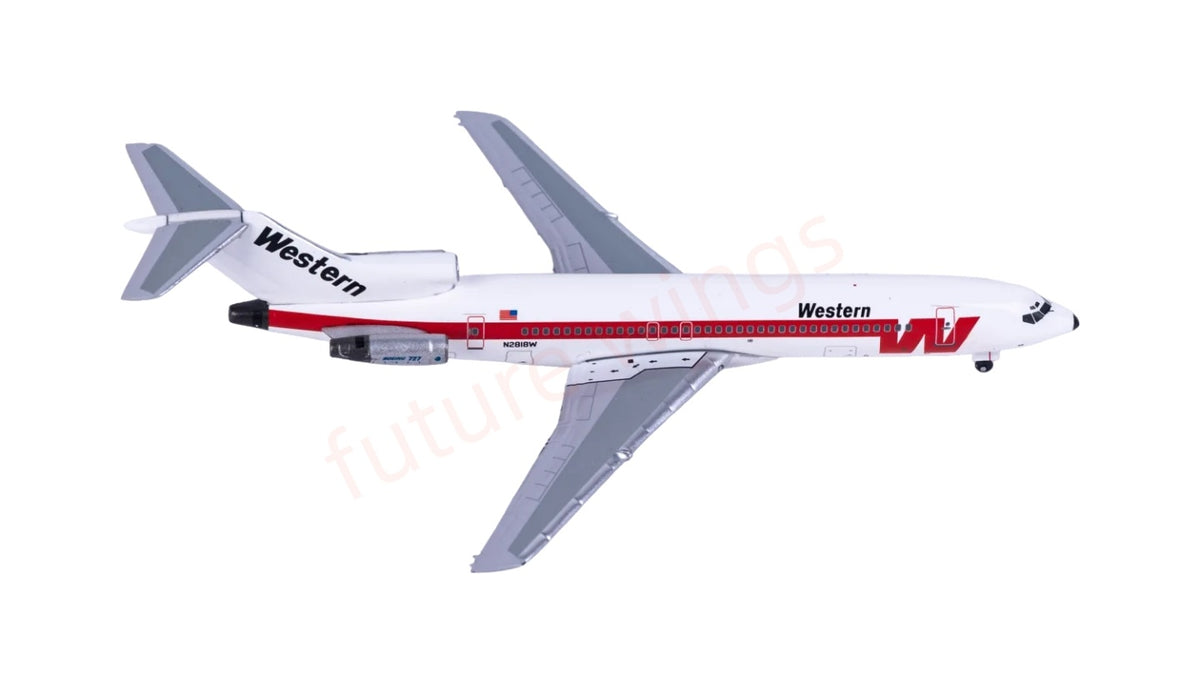 1:400 AeroClassics AC411559 Western Airlines B727-200 N2818W Aircraft Model+Free Tractor
