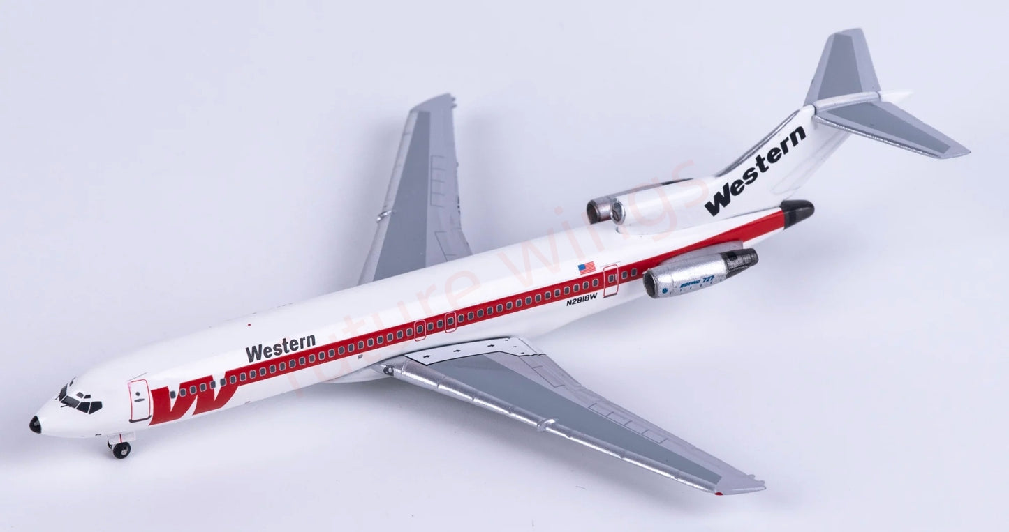 1:400 AeroClassics AC411559 Western Airlines B727-200 N2818W Aircraft Model+Free Tractor