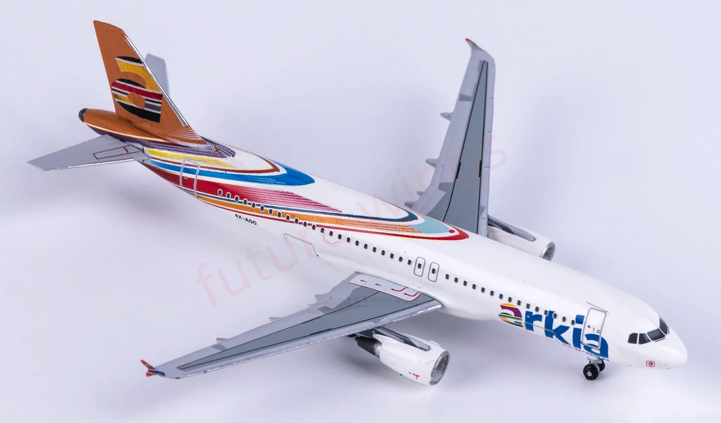 1:400 AeroClassics AC411542 Arkia A320 4X-AGO Aircraft Model+Free Tractor
