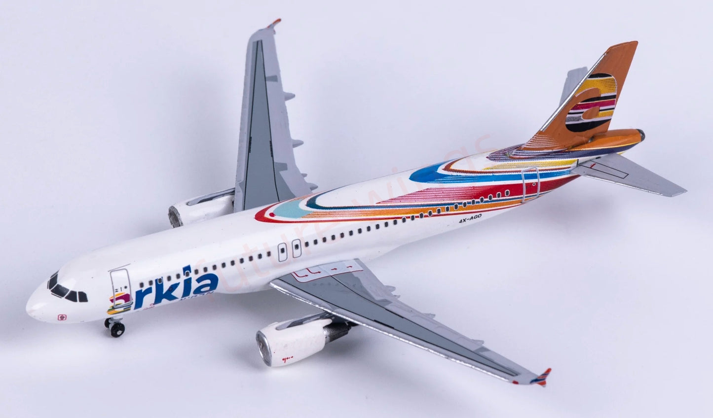 1:400 AeroClassics AC411542 Arkia A320 4X-AGO Aircraft Model+Free Tractor