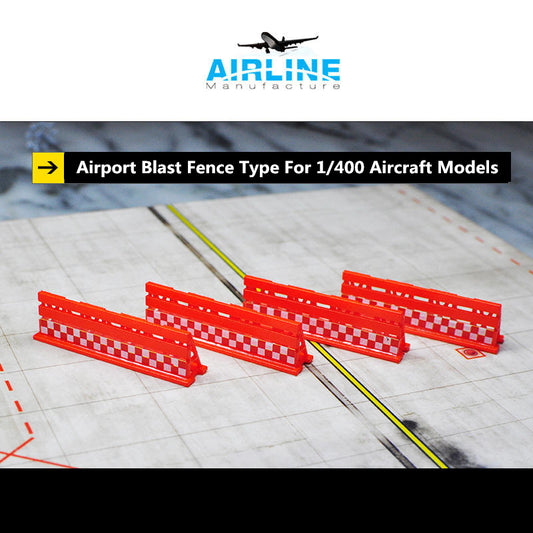 1:400 Airline Manufacture GSE Airport Blast Fence Type 4in1 Set