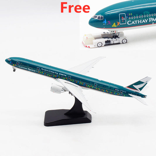1:400 Aviation400 Cathay Pacific B777-300ER B-KPB "Sprit of HK"Free tractor+Stand