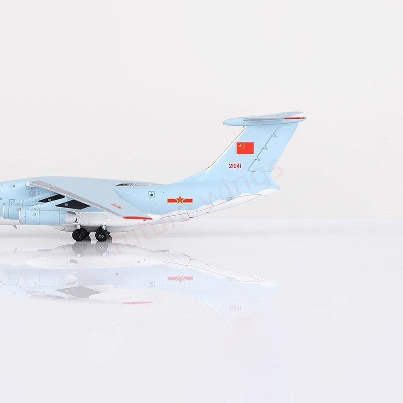 1:400 YY Wings China Air Force IL-76 21041/21042/21043 Aircraft Model+Free Tractor