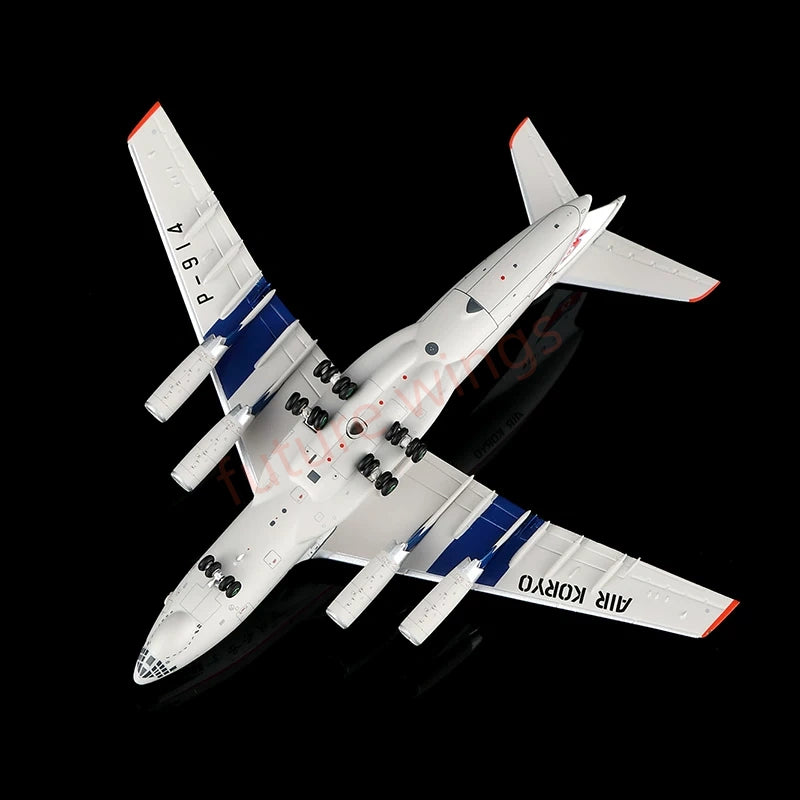 1:400 HX Models Air Ko***** IL-76 P-912 P-913 P-914 Aircraft Model+Free Tractor