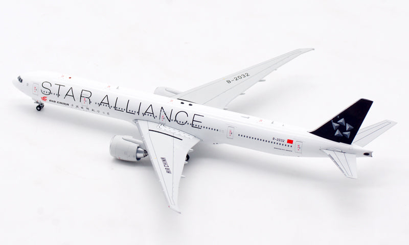 1:400 Aviation400 Air China B777-300ER B-2032 "Star Alliance" Aircraft Model Free Tractor+Stand