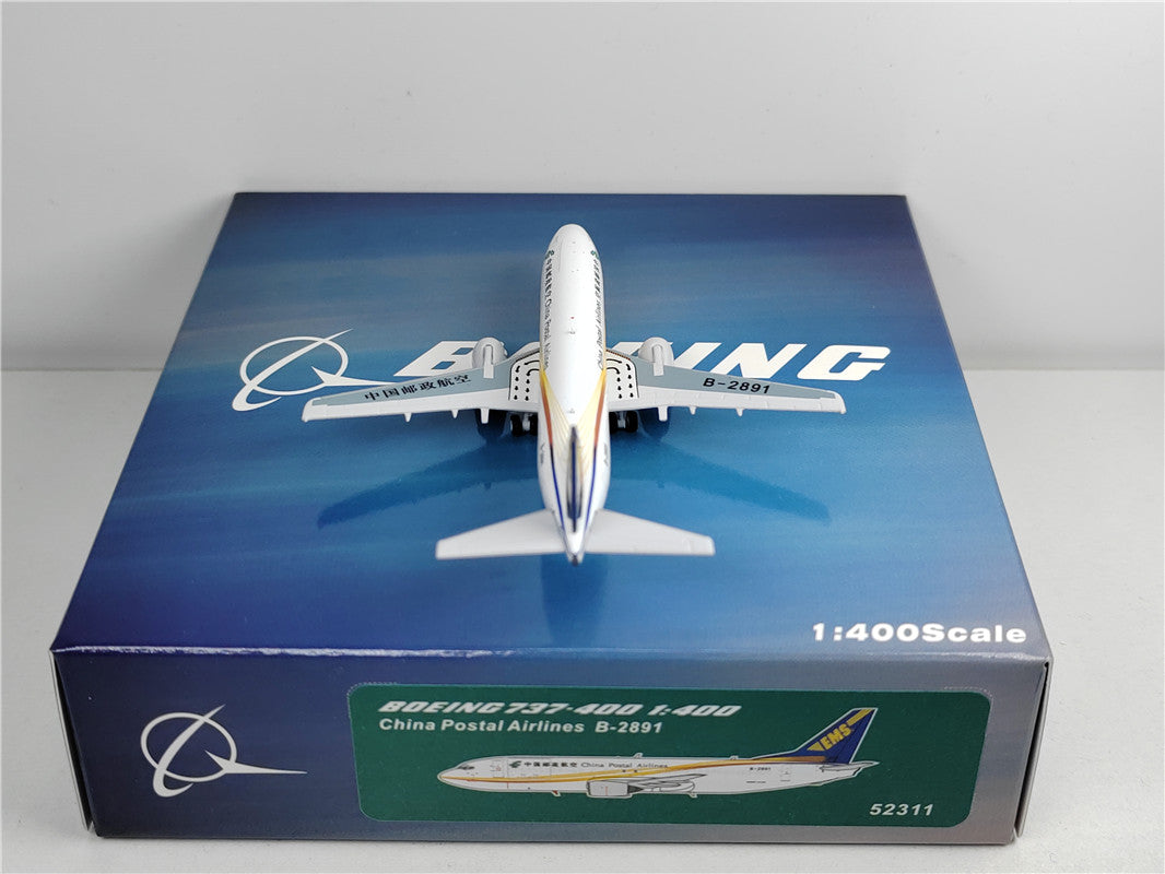 1:400 PandaModel China Post Airlines Boeing 737-400 B-2891+Free Tractor
