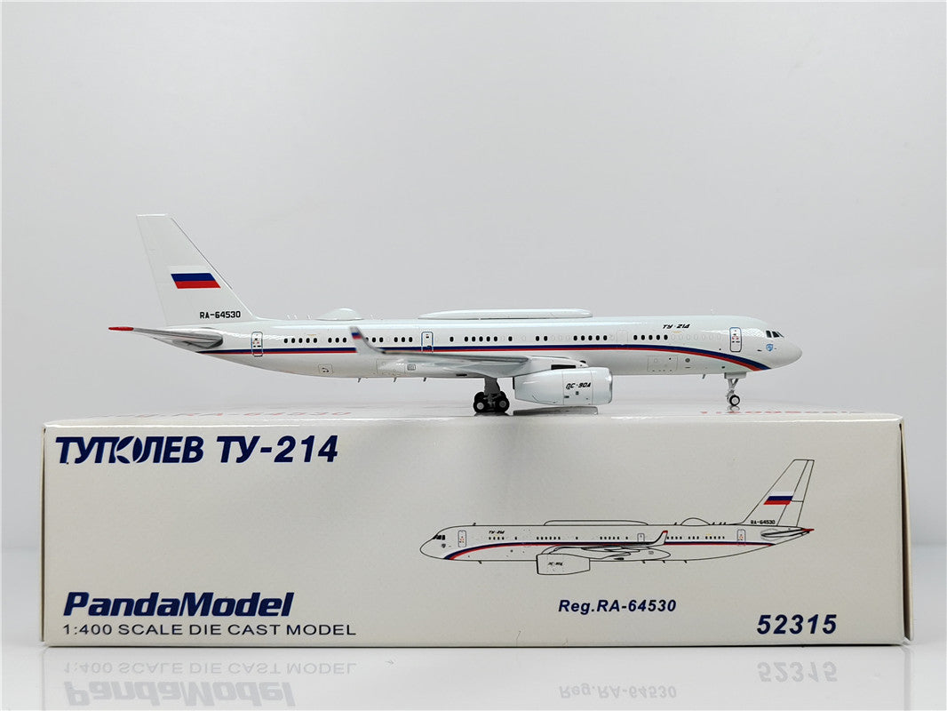 1:400 PandaModel Russian Airborne Communications Command TU-214SBUS RA-64530+Free Tractor