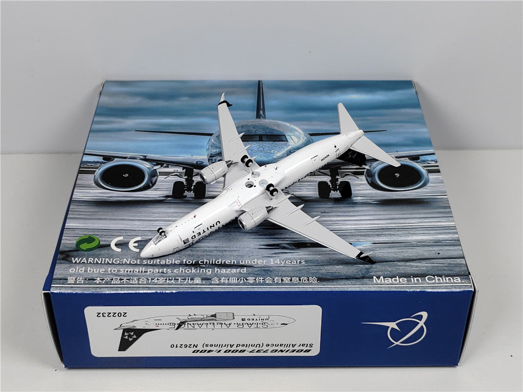 1:400 PandaModel United Airlines Boeing 737-800 N26210 "STAR ALLANCE"+FreeTractor