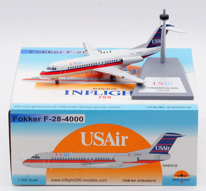 1:200 InFlight200 US Air Fokker F-28 N493US