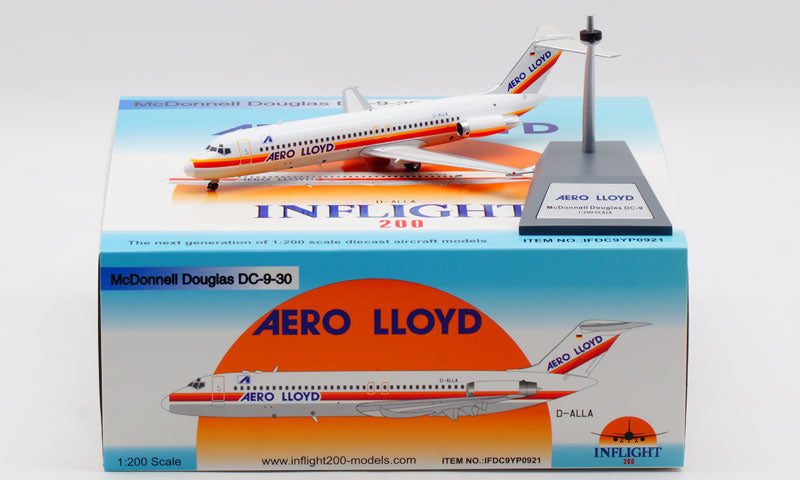 1:200 InFlight200 AERO LLOYD McDonnell-Douglass DC-9-32 D-ALLA