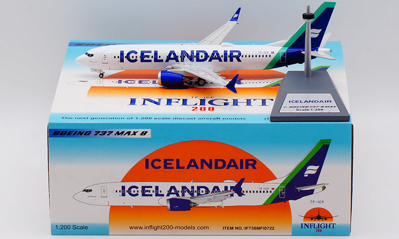 1:200 InFlight200 Iceland Air Boeing B737-8MAX TF-ICP