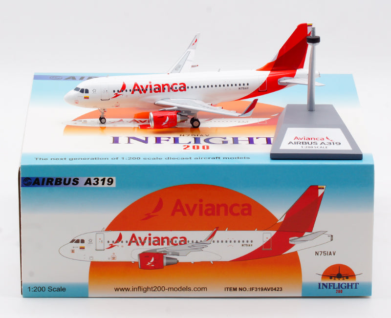 1:200 InFlight200 Avianca Airlines Airbus A319 N751AV
