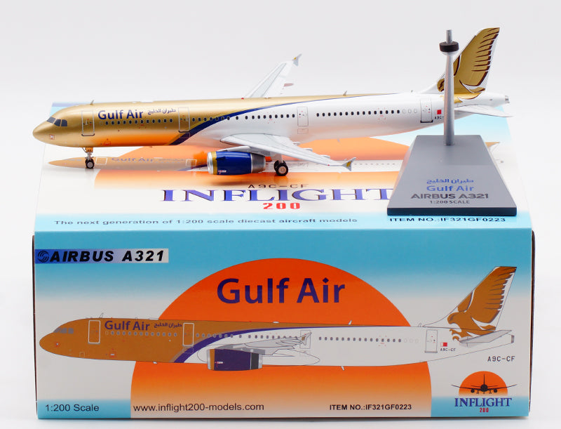 1:200 InFlight200 Gulf Air Airbus A321 A9C-CF