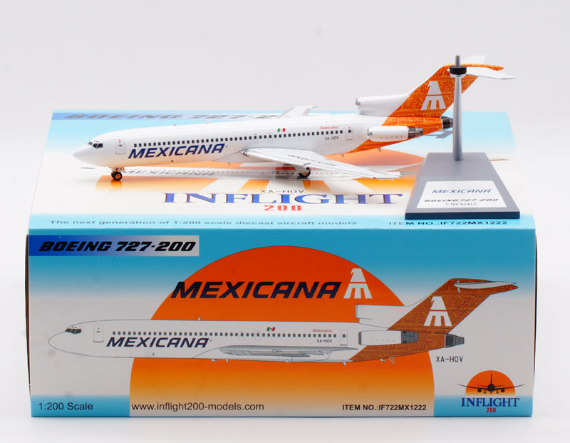 1:200 InFlight200 Mexicana Boeing B727-200 XA-HOV