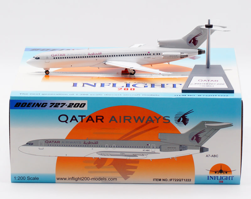 1:200 InFlight200 Qatar Airways Boeing B727-200 A7-ABC