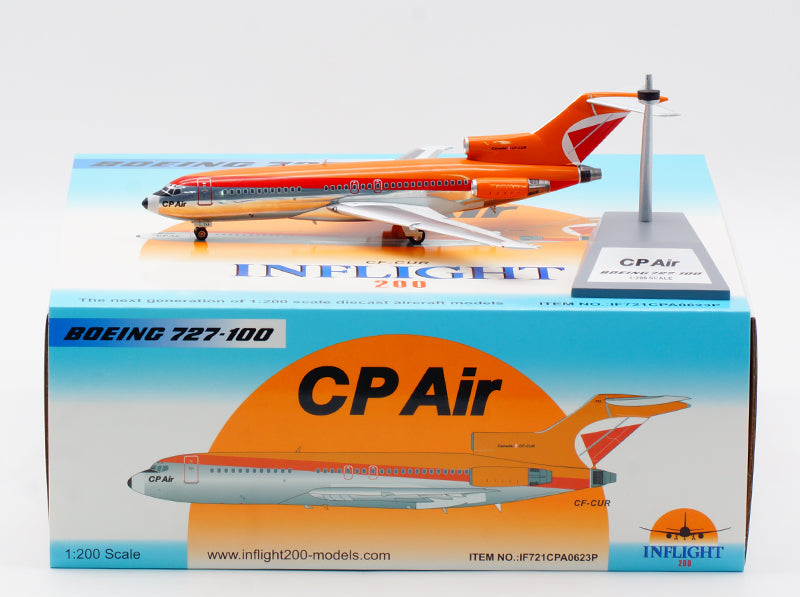 1:200 InFlight200 CP Air Boeing B727-200 CF-CUR "Polished"