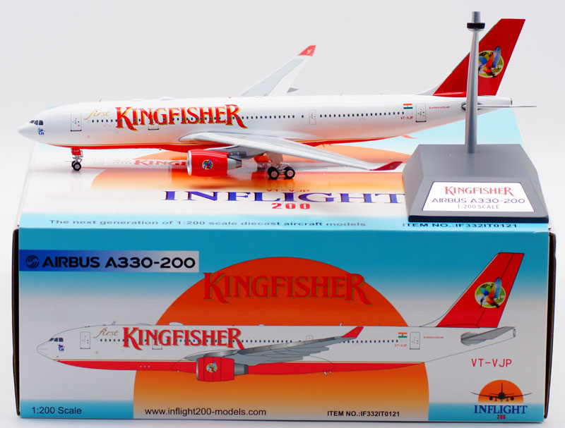 1:200 InFlight200 KingFisher Airlines Airbus A330-200 VT-VJP