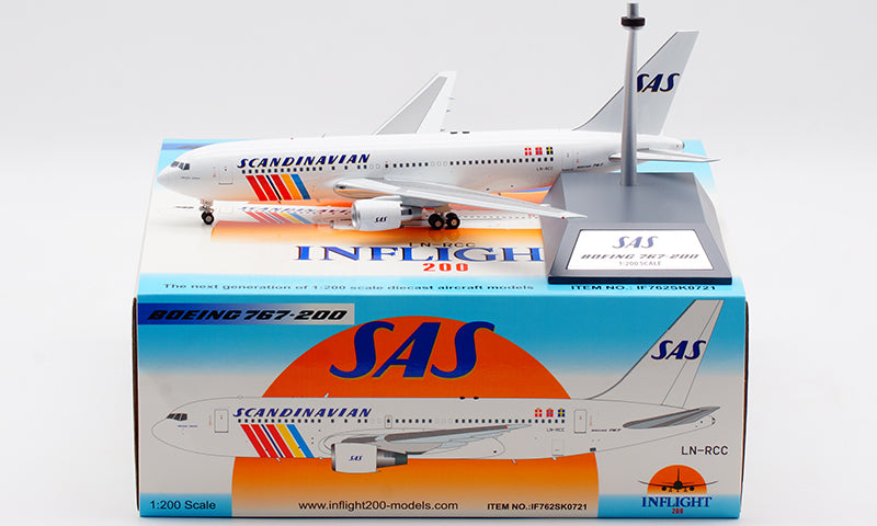 1:200 InFlight200 SAS Airlines Boeing B767-200ER LN-RCC