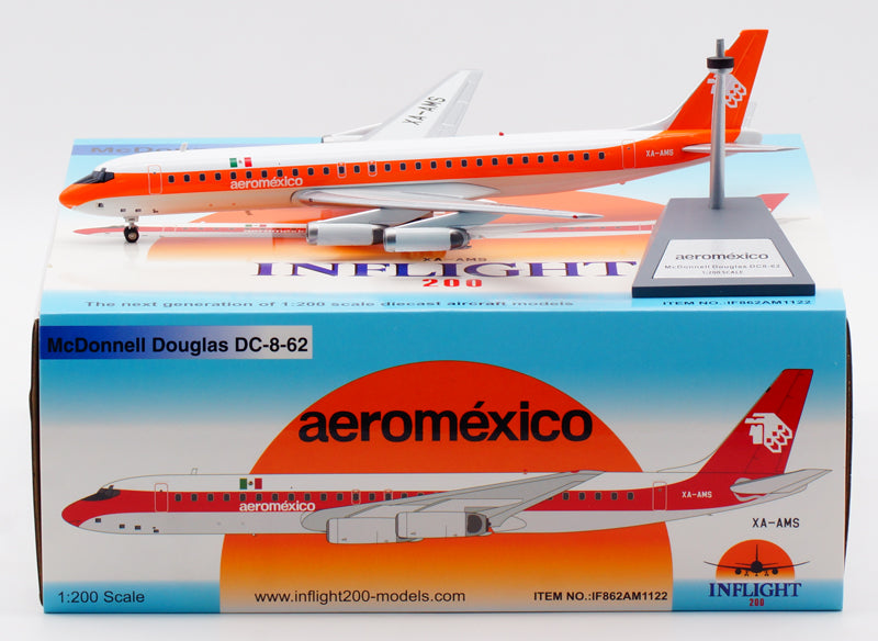 1:200 InFlight200 Areomexico DC-8-62 XA-AMS