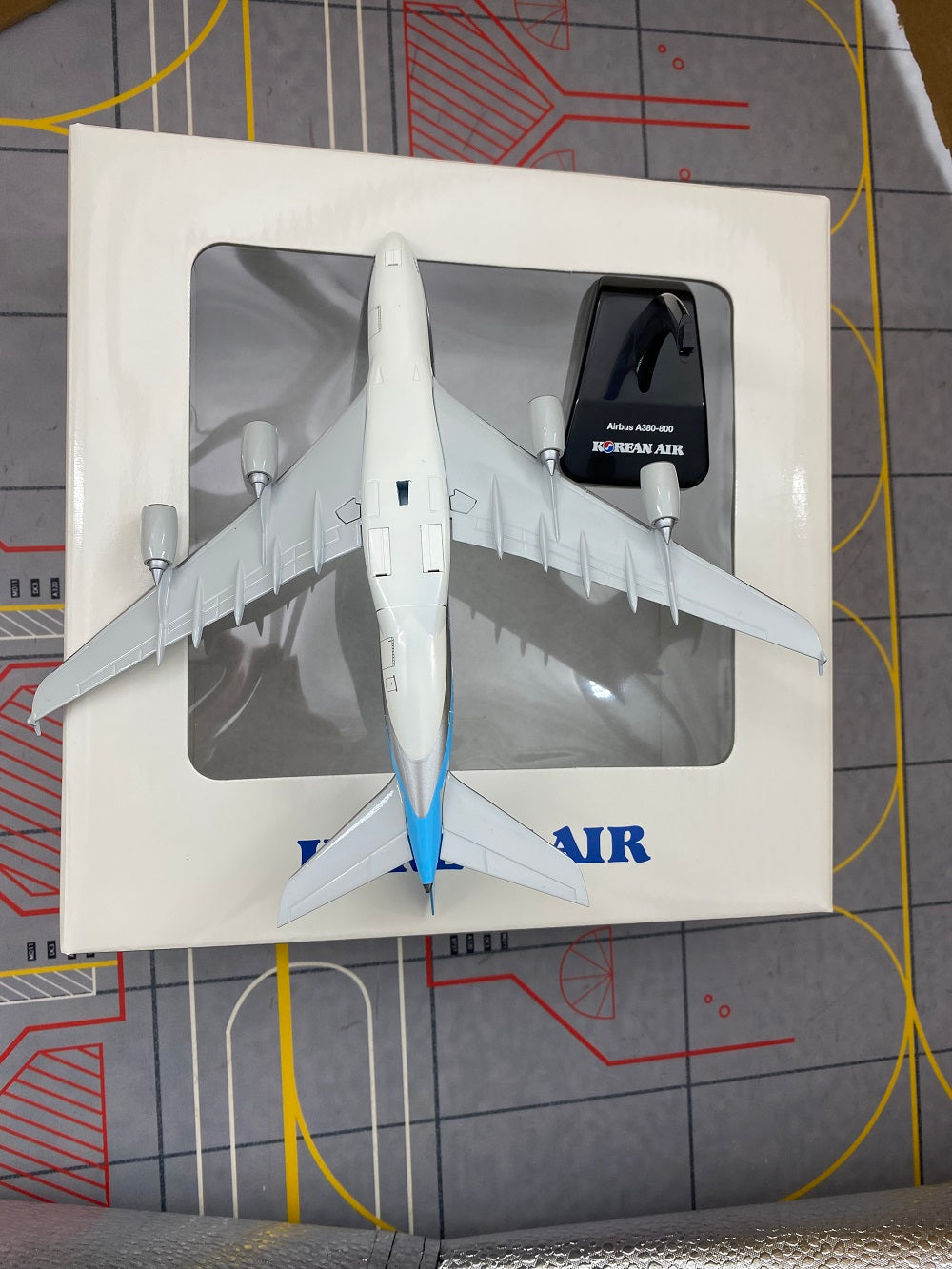 1:400 Hogan Wings Korean Air Airbus A380 Diecast Model With Stand