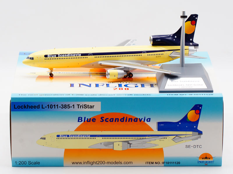 1:200 InFlight200 BLUE SCANDINAVIA LOCKHEED TriStar L-1011  SE-DTC