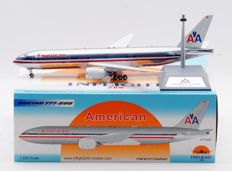 1:200 InFlight200 American Airlines B777-200 N779AN "Polished"