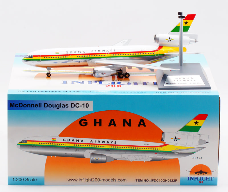 1:200 InFlight200 Ghana Airlines DC-10-30 9G-ANA "Polised"