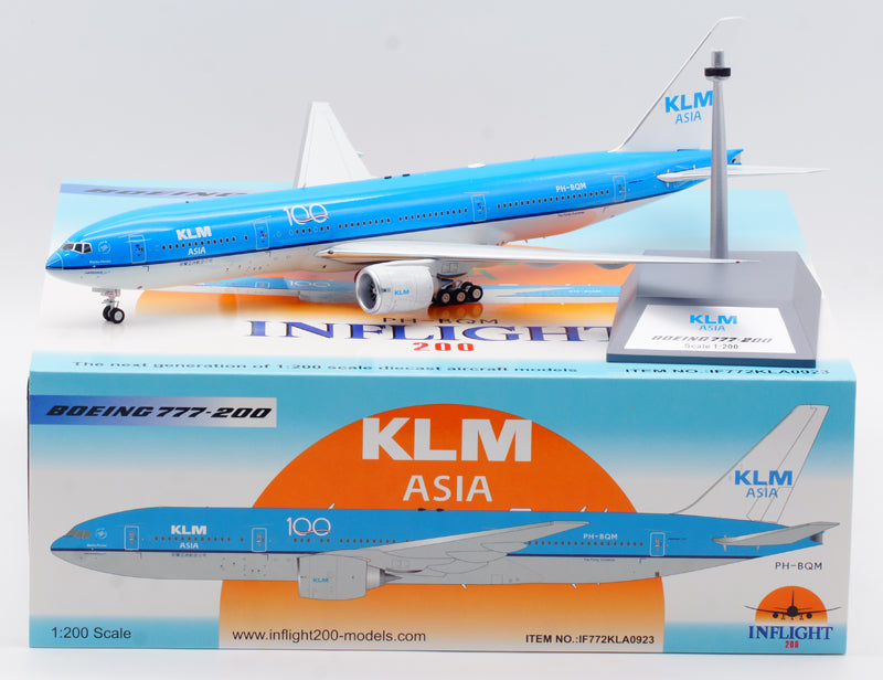 1:200 InFlight200 KLM Airlines B777-200ER PH-BQM "100years"