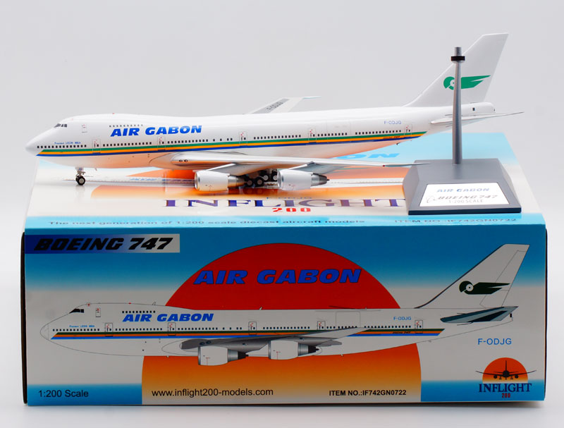 1:200 InFlight200 Air Gabon B747-200 F-ODJG