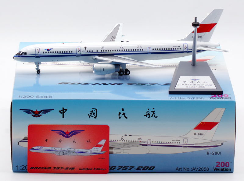 1:200 Aviation200 CAAC Civil Aviation of China B757-200 B-2801