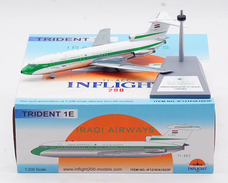 1:200 InFlight200 iraqi Airways Trident 1E YI-AEC Aircraft Model With Stand