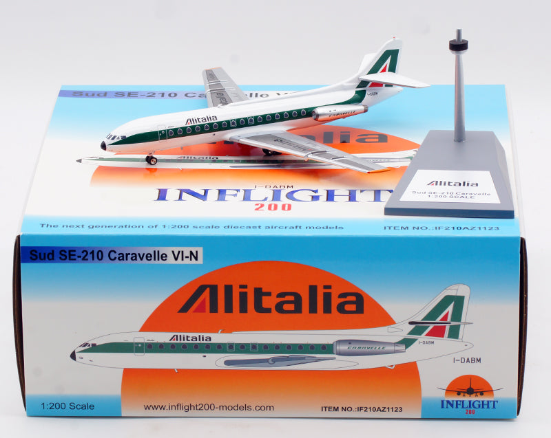 1:200 InFlight200 Alitalia Sud SE-210 I-DABM Diecast Aircraft Model