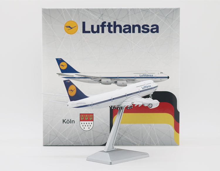 1:400 YY Wings Lufthansa Airlines Boeing 747-8 D-ABYT Free Tractor+Stand