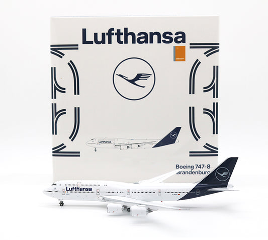 1:400 YY Wings Lufthansa Airlines Boeing 747-8 D-ABYA Free Tractor+Stand