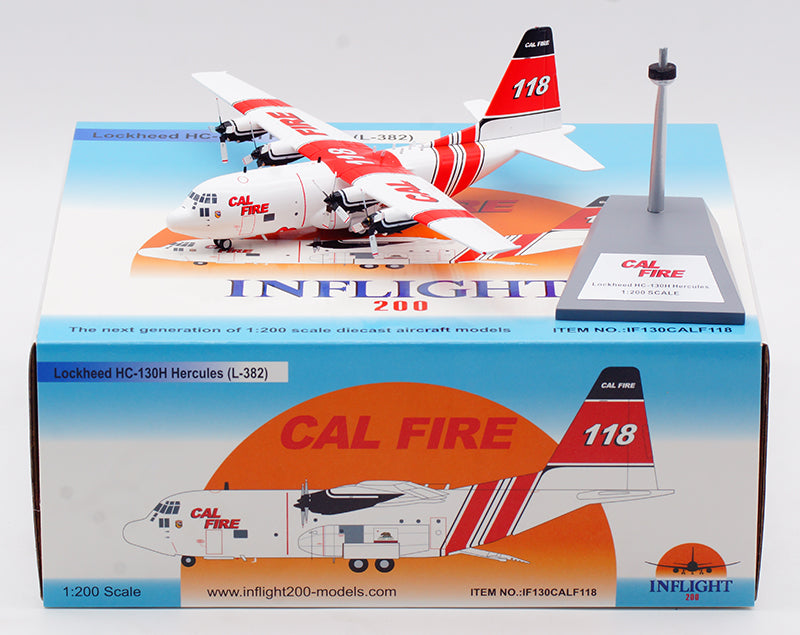 1:200 InFlight200 California Fire Department(CAL Fire) Lockheed C-130 N118Z
