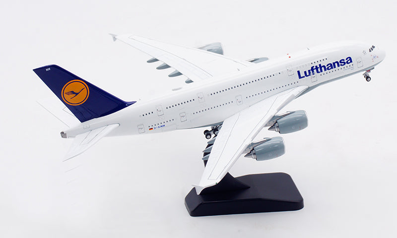 1:400 Aviation400 Lufthansa Airlines A380 D-AIMM Aircraft Model Free Tractor+Stand