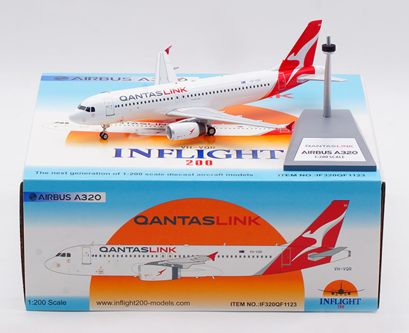 1:200 InFlight200 Qantas Link A320-200 VH-VQR Diecast Aircraft Model With Stand