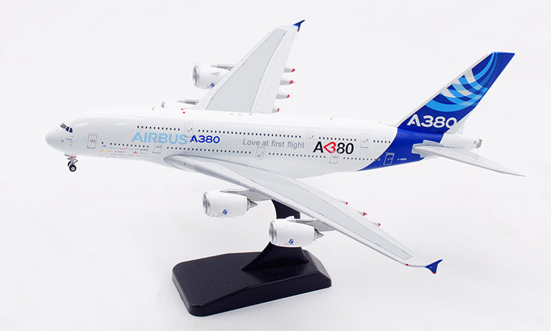 1:400 Aviation400 AV4188 Airbus A380 F-WWDD "Love at first Flight" Aircraft Model Free Tractor+Stand