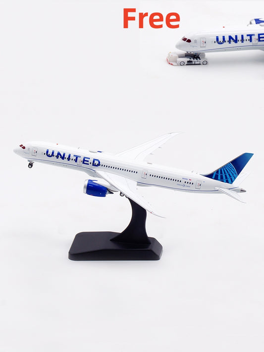1:400 Aviation400 United Airlines B787-9 N19986 Aircraft Model Free Tractor+Stand