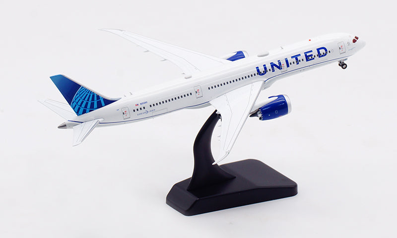 1:400 Aviation400 United Airlines B787-9 N19986 Aircraft Model Free Tractor+Stand