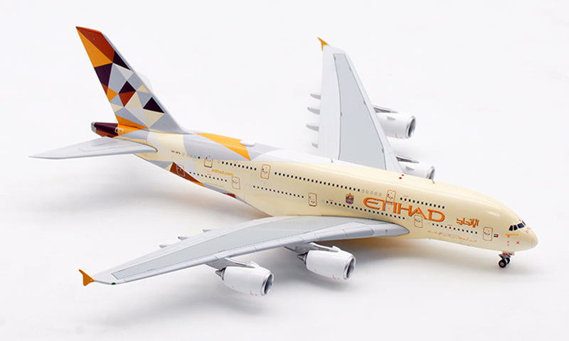 1:400 Aviation400 Etihad Airways A380 A6-APA Aircraft Model Free Tractor+Stand