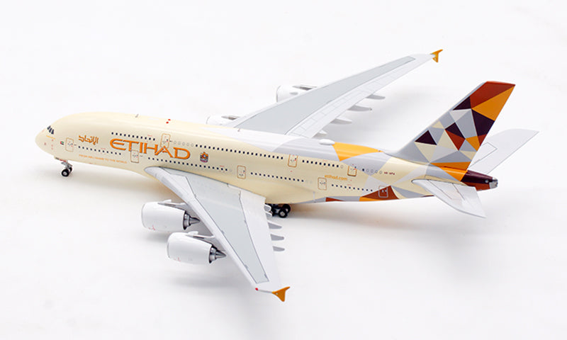 1:400 Aviation400 Etihad Airways A380 A6-APA Aircraft Model Free Tractor+Stand
